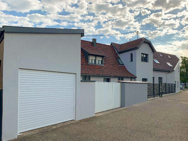 peinture et isolation extérieur d'une grande maison en Alsace