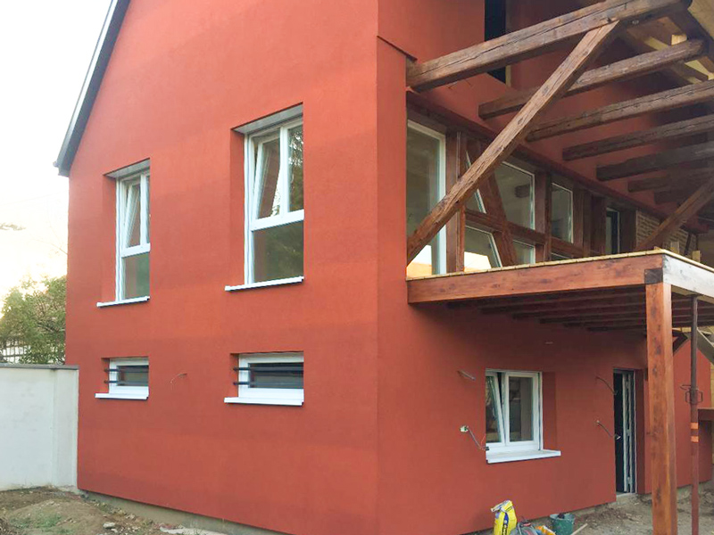 peinture et isolation extérieur d'un pavillon en Alsace