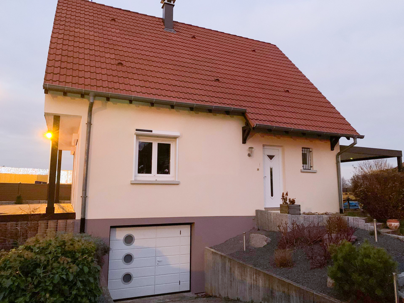 peinture et isolation extérieur d'une maison en Alsace